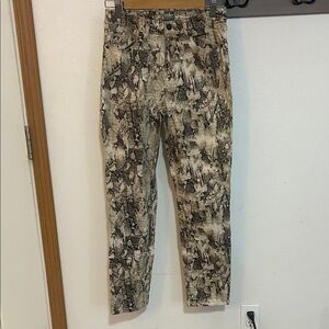 Soho Beige and Brown Snakeskin Jeans size 4